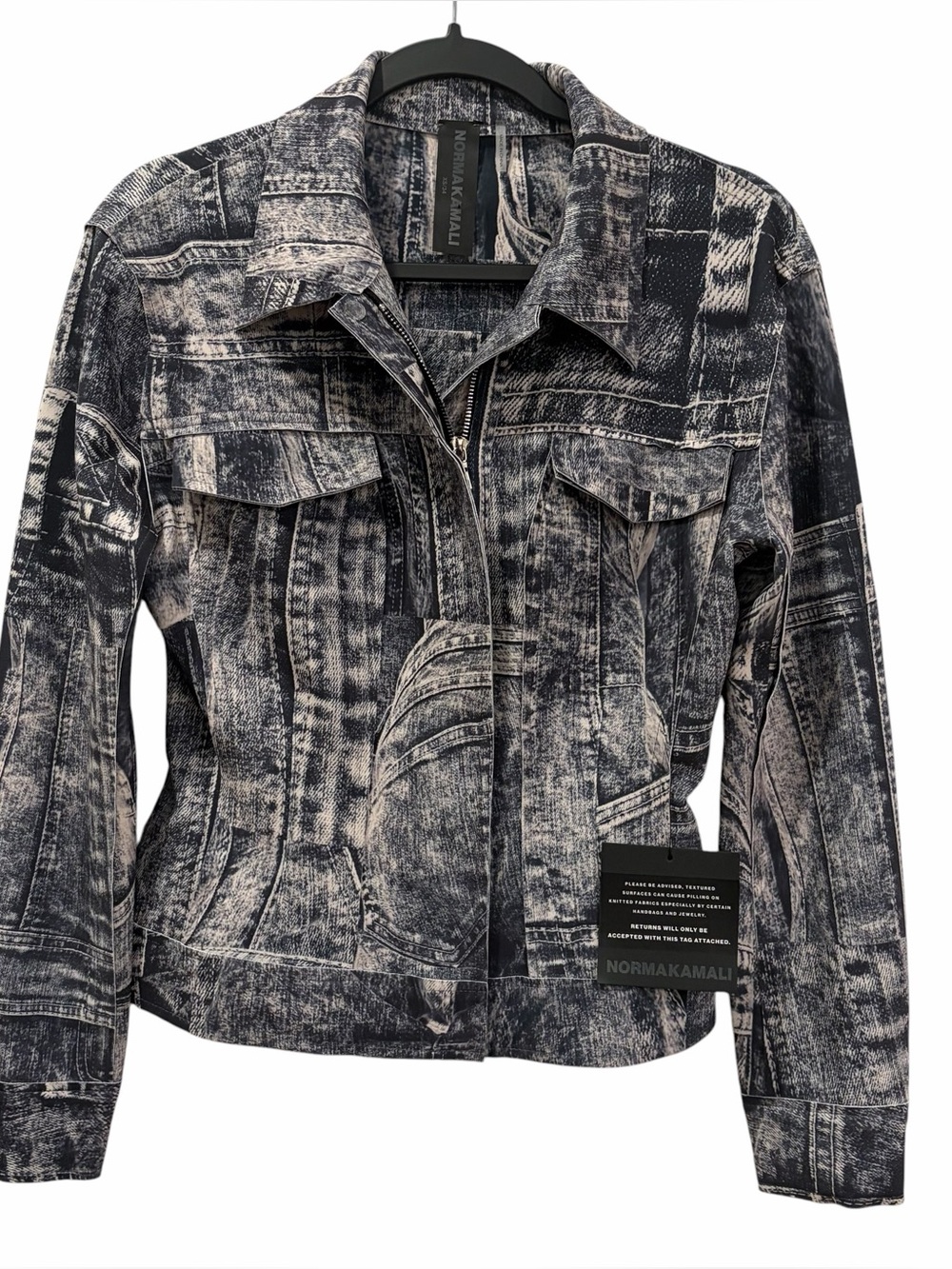 Norma Kamali Denim Print Jacket